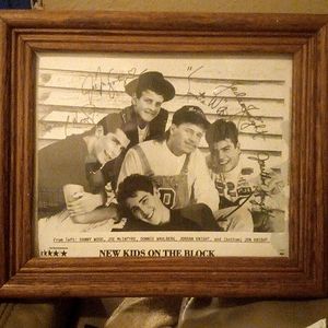 New kids on the block( signed poster)
